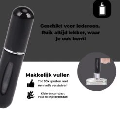 Cetins - Parfum Verstuiver Navulbaar - Mini Parfum Flesje - Reisflesje – Zwart -Beroemde Cosmetica Winkel 1200x1145 11