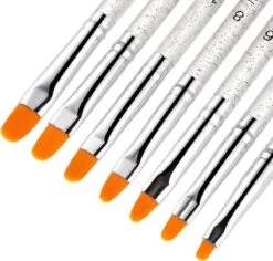 GUAPÀ - Gel Penselen Set Zilver - 7 Stuks - High Quality Gel & Nail Art Brush -Beroemde Cosmetica Winkel 1200x1145 4