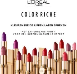 L’Oréal Paris Lippenstift Color Riche Satin - 111 Oui Roze -Beroemde Cosmetica Winkel 1200x1158 20
