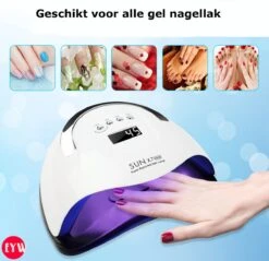 Nageldroger - Nageldrogers - 80 Watt UV LED Lamp Nagels - 45 Leds - Nagellak Droger - UV LED Lamp - Nagellamp - Nail Dryer - Nageldroger Voor Gel Nagellak - Gewone Nagellak - Wit -Beroemde Cosmetica Winkel 1200x1160 1