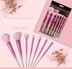 Make-up Borstel Set - 7stuks - Roze