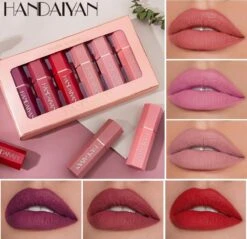 Handaiyan Lipstick Matte - Set Van 6 Kleuren - Lippenstift - Langhoudend - Make Up -Beroemde Cosmetica Winkel 1200x1161 2
