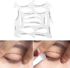 GEAR 3000® Eyeliner - Wenkbrauw - Stempel - Stamp - Stencil - Wing - Sjabloon - Herbruikbaar -Beroemde Cosmetica Winkel 1200x1161 8