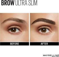 Maybelline Brow Ultra Slim Wenkbrauwpotlood - Medium Brown -Beroemde Cosmetica Winkel 1200x1163 10