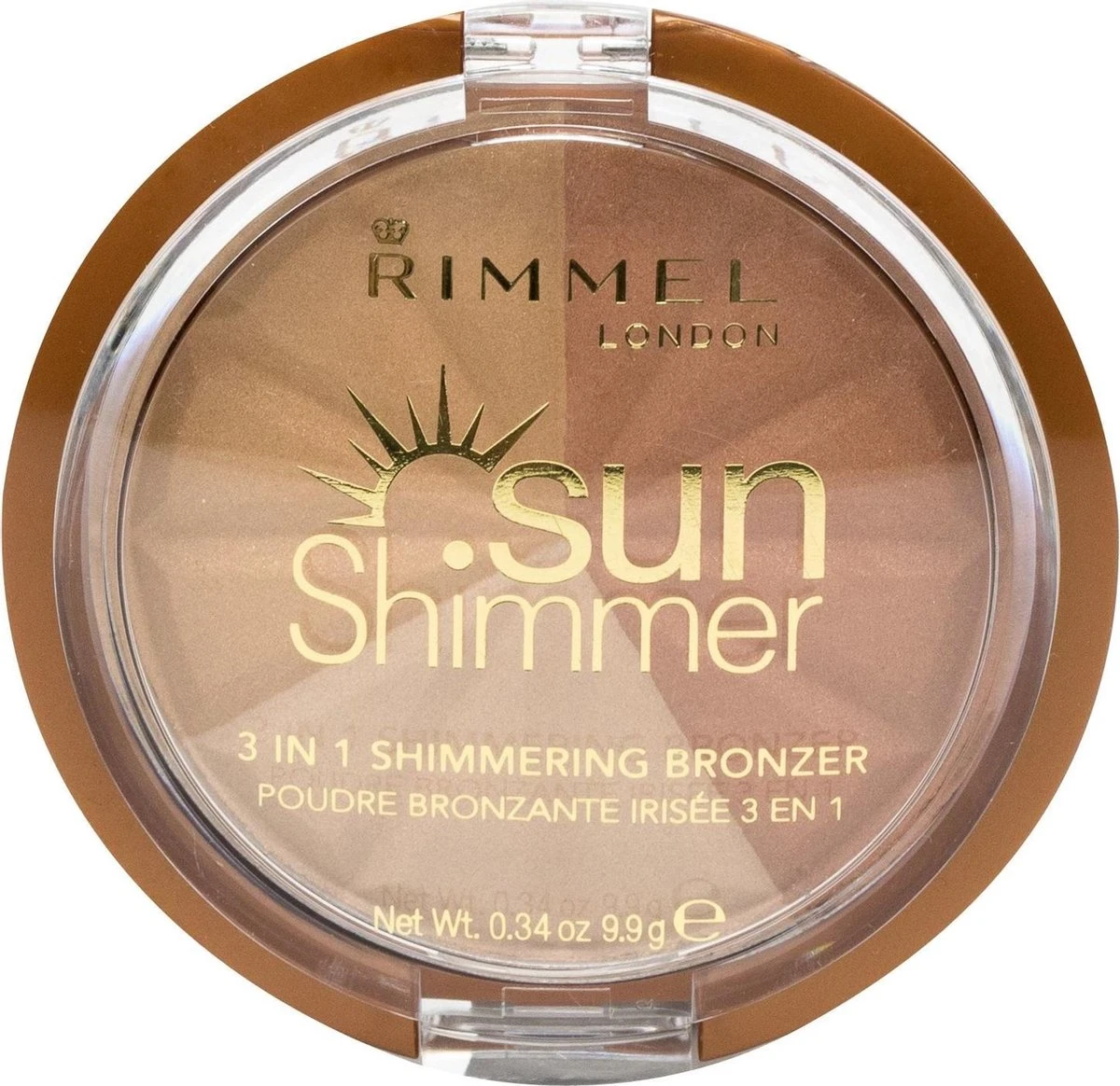 Rimmel London Rimmel - SunShimmer 3 In 1 Shimmering Bronzer Lustrous Powder 9.9 G 1 Gold Princess - 5 Rimmel London Rimmel - SunShimmer 3 In 1 Shimmering Bronzer Lustrous Powder 9.9 G 1 Gold Princess - - Afbeelding 3