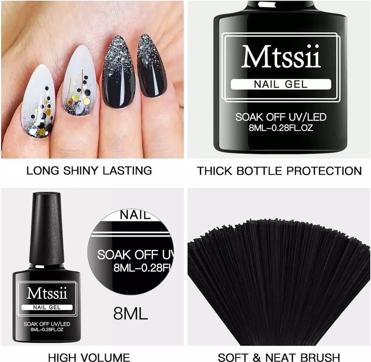 Mtssii - Gelnagel Kit - 5 ZOMER KLEUREN Gellak - Blauw, Groen, Oranje/nude, Geel En Lila- Starterkit - Manicure Set - 54 Watt UV Lamp - Gel Nagels Starterspakket - Nepnagels - 5 Mtssii - Gelnagel Kit - 5 ZOMER KLEUREN Gellak - Blauw, Groen, Oranje/nude, Geel En Lila- Starterkit - Manicure Set - 54 Watt UV Lamp - Gel Nagels Starterspakket - Nepnagels - - Afbeelding 3