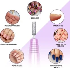 Merkloos La Liva Elektrische Nagelvijl - Nagelfrees - Inclusief Extra Schuurrolletjes Keramisch Bitje En Nagelborstel - Manicure Set - Gellak -Beroemde Cosmetica Winkel 1200x1170 7