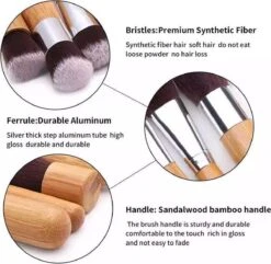 10-delig Bamboe Make-up Geschenkset- Make-up Kwasten - Make Up Brush- Poederkwast -Make Up Penselen Set -Foundation Kwast- Poeder Kwast- Concealer Brush- Lip Brush -Beroemde Cosmetica Winkel 1200x1171 7