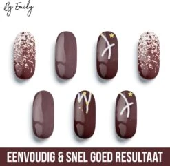 By Emily - Nagel Wrap - Star Struck | 14 Stickers | Nail Wrap | Nail Art | Trendy | Design | Nagellakvrij | Eenvoudig | Nagel Wrap | Nagel Stickers | Folie | Zelfklevend | Sjablonen -Beroemde Cosmetica Winkel 1200x1173 2