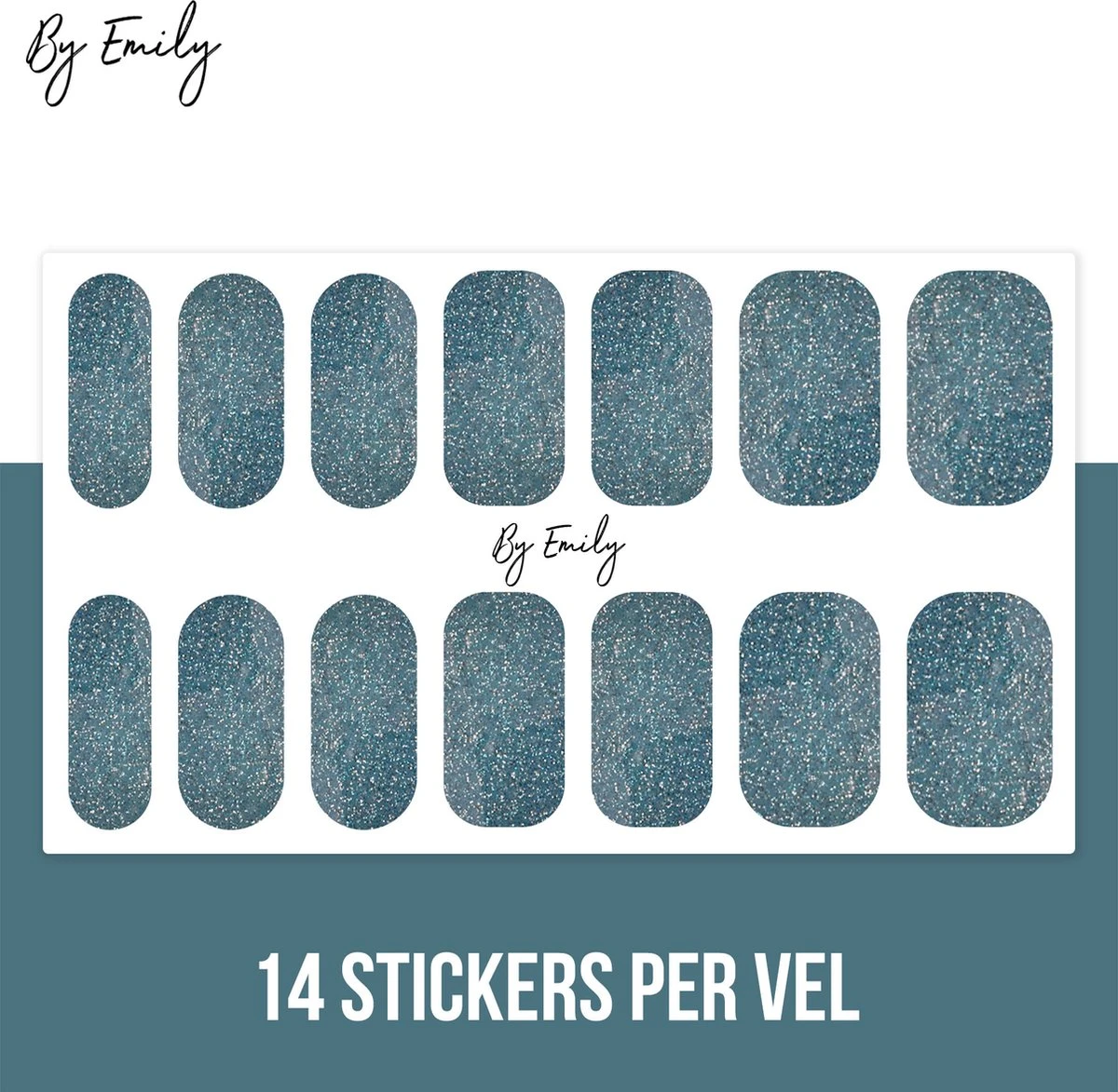 By Emily - Nagel Wrap - Sparkly Turquoise | 14 Stickers | Nail Wrap | Nail Art | Trendy | Design | Nagellakvrij | Eenvoudig | Nagel Wrap | Nagel Stickers | Folie | Zelfklevend | Sjablonen 6 By Emily - Nagel Wrap - Sparkly Turquoise | 14 Stickers | Nail Wrap | Nail Art | Trendy | Design | Nagellakvrij | Eenvoudig | Nagel Wrap | Nagel Stickers | Folie | Zelfklevend | Sjablonen - Afbeelding 4
