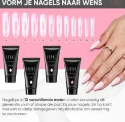 Lovae Cosmetics Polygel - Polygel Kit - Nagels Starterspakket - Nageltips - Builder Gel - Set Van 4 Kleuren - 4 X 30 Gr -Beroemde Cosmetica Winkel 1200x1178 3