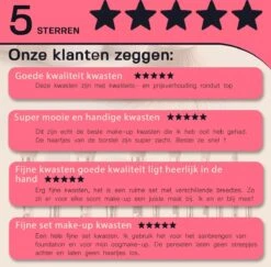 BeauRose Make Up Kwasten Set - Make Up Brush - Oogschaduw - Foundation Kwast - Poeder Kwast - Brush - Make Up - Cosmetica - Kwasten Set – Make Up Tasje - 12 Stuks -Beroemde Cosmetica Winkel 1200x1179 13