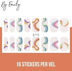 By Emily - Nagel Wrap - The Magic Belongs To Color | 16 Stickers | Nail Wrap | Nail Art | Trendy | Design | Nagellakvrij | Eenvoudig | Nagel Wrap | Nagel Stickers | Folie | Zelfklevend | Sjablonen -Beroemde Cosmetica Winkel 1200x1180 4