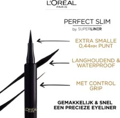 L’Oréal Paris Superliner Perfect Slim - Intense Black - Zwarte Pen Eyeliner - 4.7 Ml -Beroemde Cosmetica Winkel 1200x1181 15