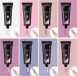 Merkloos Nagels Set - 8 Kleuren - Nagels Starter Set - Met Toplaag, Basislaag, Slipoplossing, Nagelverlengingsgel, Gel Builder - Voor DIY Voor Beginners - Beste Cadeau -Beroemde Cosmetica Winkel 1200x1184 4