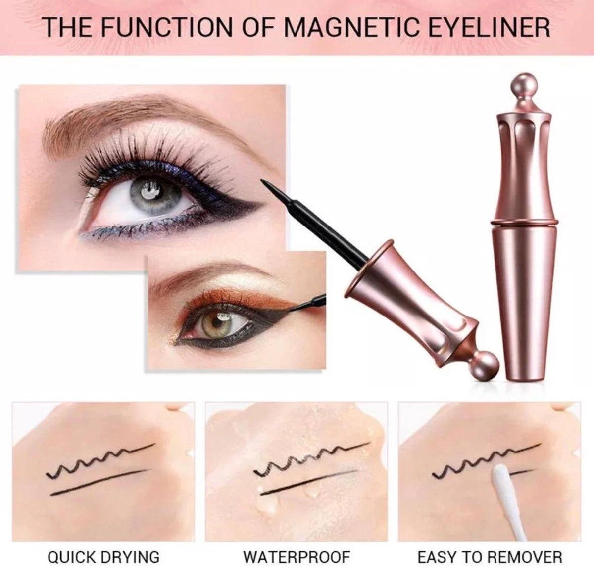 Nepwimpers - Nep Wimpers - Valse Wimpers - Lashes - False Lashes - Magnetische Wimpers - Magnetische Eyeliner - Miami 9 Nepwimpers - Nep Wimpers - Valse Wimpers - Lashes - False Lashes - Magnetische Wimpers - Magnetische Eyeliner - Miami - Afbeelding 7