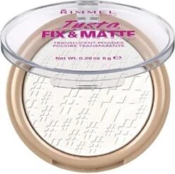 Rimmel London Insta Fix & Matte Make-uppoeder - 01 Clear -Beroemde Cosmetica Winkel 1200x1189 4