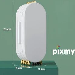 PIXMY® - Wit - Sieradenhouder - Oorbellenrekje - Sieradenrekje - Sieraden Organizer - Sieraden Doos - Sieraden Opbergen -Beroemde Cosmetica Winkel 1200x1191 20