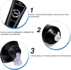 Merkloos Polygel Nagels Starterspakket | 12 Stuks | Langdurig | Polygel Kit | Polygel Nagels | Set 3 -Beroemde Cosmetica Winkel 1200x1191 3