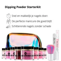 Dipping Powder Starter Kit - 8 Kleuren - Roze - Dip Poeder - Acryl Nagels - Dip Nagels - Meest Complete Starterspakket - Nagel Poeder - MTSSII - -Beroemde Cosmetica Winkel 1200x1192 1