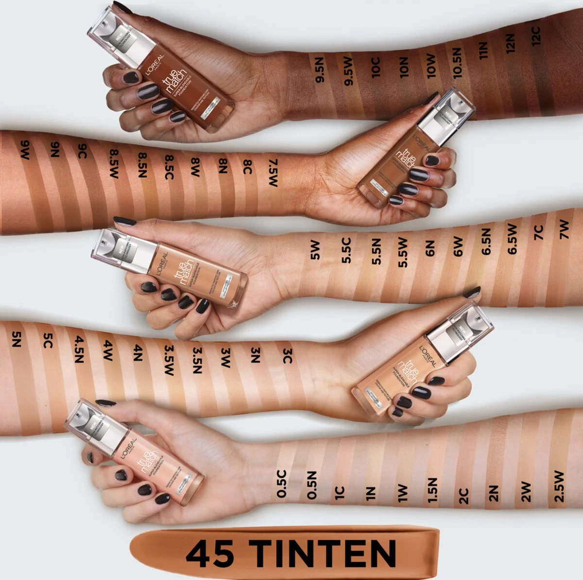 L’Oréal Paris - True Match Foundation - 5.5R/C - Natuurlijk Dekkende Foundation Met Hyaluronzuur En SPF 16 - 30 Ml 7 L’Oréal Paris - True Match Foundation - 5.5R/C - Natuurlijk Dekkende Foundation Met Hyaluronzuur En SPF 16 - 30 Ml - Afbeelding 5