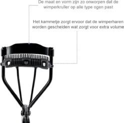 INTER-ESQUE® Wimperkruller - Eyelash Curler + 3x Gratis Extra Siliconen Pad & 3x Extra Kam - Zwart 14 INTER-ESQUE® Wimperkruller - Eyelash Curler + 3x Gratis Extra Siliconen Pad & 3x Extra Kam - Zwart -Beroemde Cosmetica Winkel 1200x1196 17