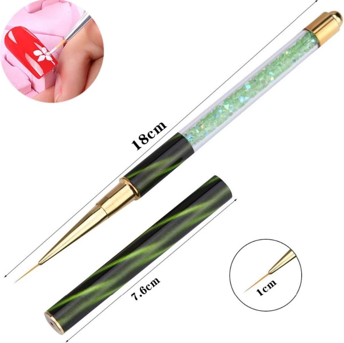 Nail Art Penselen - 8-delig - Penselen - Nail Art Brushes - Nail Art Kwasten - Nail Art - Nail Art Tools - Nail Art Set - Nail Art Kwast - Penselenset - Penselen Set - Penselen Nagels - Nail Art - Nail Art Kit - Nail Art Penseel 10 Nail Art Penselen - 8-delig - Penselen - Nail Art Brushes - Nail Art Kwasten - Nail Art - Nail Art Tools - Nail Art Set - Nail Art Kwast - Penselenset - Penselen Set - Penselen Nagels - Nail Art - Nail Art Kit - Nail Art Penseel - Afbeelding 8