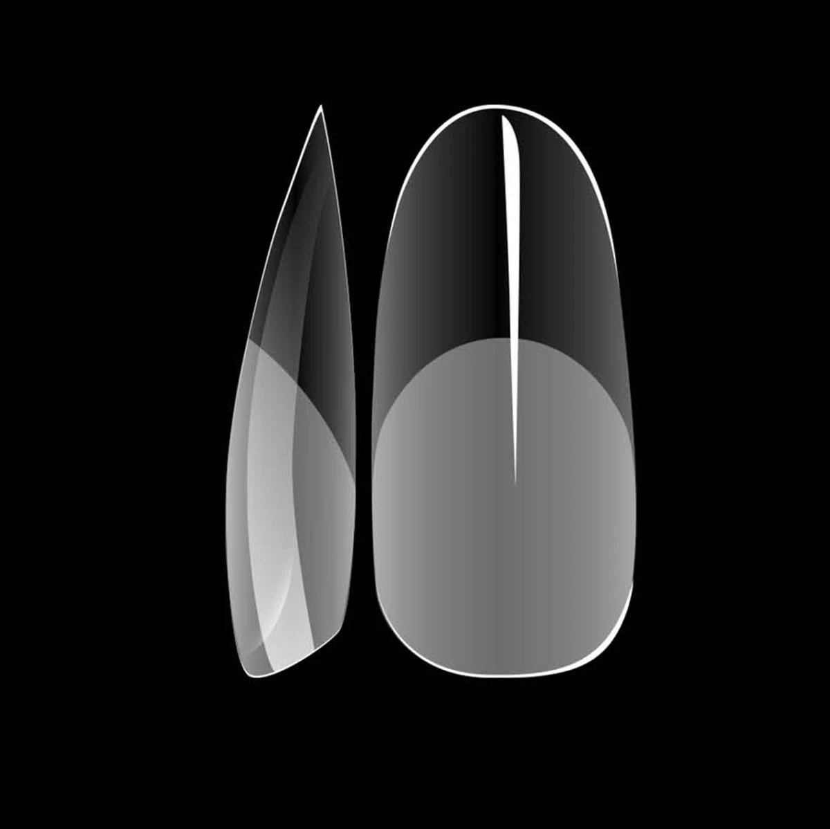 Royala 105 - Oval Long Half Frosted - Full Cover - Nageltips - Nepnagels - Plaknagels - In Assortimentsbox - 120 Stuks 12 Maten - Voor Gellak Acrylnagellak En PolyGel Nagels - Royala Frosted Tips Line 4 Royala 105 - Oval Long Half Frosted - Full Cover - Nageltips - Nepnagels - Plaknagels - In Assortimentsbox - 120 Stuks 12 Maten - Voor Gellak Acrylnagellak En PolyGel Nagels - Royala Frosted Tips Line - Afbeelding 2