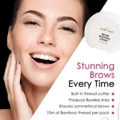 Marie-José & Co - Brow Mapping String - Voor Henna Brows & Microblading - Kleur Draad: Zwart - 1 X 10 M - 50 Toepassingen -Beroemde Cosmetica Winkel 1200x1200 1203