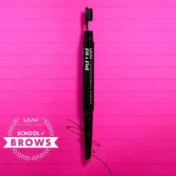 NYX Professional Makeup Fill & Fluff Eyebrow Pomade Pencil - FFEP08 Black - Wenkbrauw Potlood - 0,2 Gr -Beroemde Cosmetica Winkel 1200x1200 1250