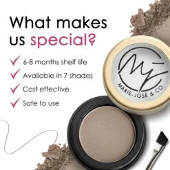 Wenkbrauwpoeder Donkerblond - Taupe - Wenkbrauw Make-up - Zachte, Natuurlijke Wenkbrauwen - Marie-José & Co -Beroemde Cosmetica Winkel 1200x1200 1306