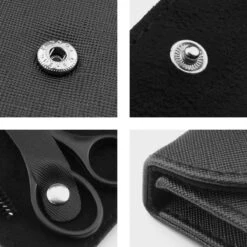 Wenkbrauw Trimmer Set - 8-delig – Met Epileer Pincet, 2x Wenkbrauw Schaartje, 2x Wenkbrauwmesje, Wenkbrauw Borstel, Wenkbrauwpotlood, Spoolie – In Stevige Etui - Zwart -Beroemde Cosmetica Winkel 1200x1200 1369