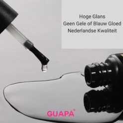 GUAPÀ® Top Coat 7ML - UV Blocker - Gellak - Polygel - Acryl Nagels - Blijvend Glanzende Nagels - High Shine No Wipe Top Gel - Zonder Gele Of Blauwe Gloed - Met Nagelvijl -Beroemde Cosmetica Winkel 1200x1200 137