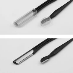 Wenkbrauw Trimmer Set - 8-delig – Met Epileer Pincet, 2x Wenkbrauw Schaartje, 2x Wenkbrauwmesje, Wenkbrauw Borstel, Wenkbrauwpotlood, Spoolie – In Stevige Etui - Zwart -Beroemde Cosmetica Winkel 1200x1200 1373