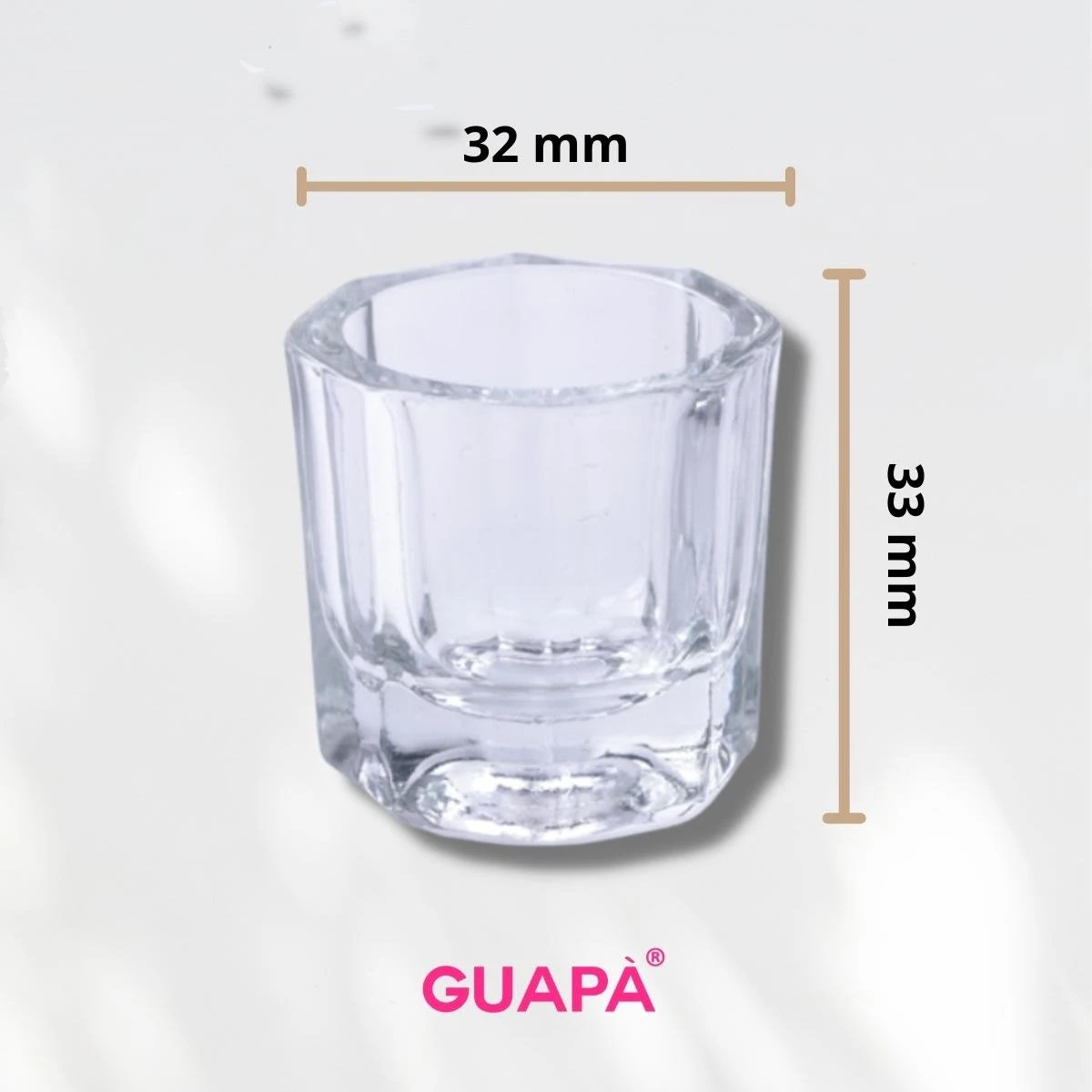 GUAPÀ® Dappendish Voor Acryl Liquid | Acryl Vloeistof Glaasje | Acryl Nagels | Glazen Potje | Brush Cleaner Dappendish 6 GUAPÀ® Dappendish Voor Acryl Liquid | Acryl Vloeistof Glaasje | Acryl Nagels | Glazen Potje | Brush Cleaner Dappendish - Afbeelding 4