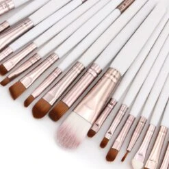 Evvie 24-delige Make-up Kwastenset - Wit/Rosé Goud - In Etui Marble -Beroemde Cosmetica Winkel 1200x1200 1429