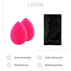 LYVION Make-up Blender Roze - Powder Puff Sponsje - Blending Foundation Pink - Set Van 2 11 LYVION Make-up Blender Roze - Powder Puff Sponsje - Blending Foundation Pink - Set Van 2 -Beroemde Cosmetica Winkel 1200x1200 1476
