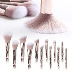 BeauRose Make Up Kwasten Set - Make Up Brush - Oogschaduw - Foundation Kwast - Poeder Kwast - Brush - Make Up - Cosmetica - Kwasten Set – Make Up Tasje - 12 Stuks