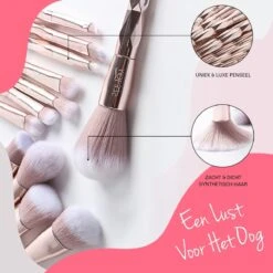 BeauRose Make Up Kwasten Set - Make Up Brush - Oogschaduw - Foundation Kwast - Poeder Kwast - Brush - Make Up - Cosmetica - Kwasten Set – Make Up Tasje - 12 Stuks -Beroemde Cosmetica Winkel 1200x1200 1506
