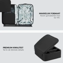 Cosmetica Koffer - Make-up Koffer Met Verstelbare Vakken - Visagie En Nagelstyliste Beauty Koffer - 26x23x9CM -Beroemde Cosmetica Winkel 1200x1200 1551