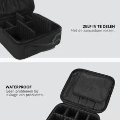Cosmetica Koffer - Make-up Koffer Met Verstelbare Vakken - Visagie En Nagelstyliste Beauty Koffer - 26x23x9CM -Beroemde Cosmetica Winkel 1200x1200 1552
