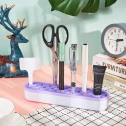 Make Up Organizer - Paars - Make Up Holder - Kwasten Organizer - Make Up Houder - Nagellak/Lipstick Organizer - Lippenstift Houder - Siliconen -Beroemde Cosmetica Winkel 1200x1200 1591