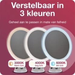 Innovision Make Up Spiegel - Met Verlichting En Zuignap - 360° Verstelbaar - Werkt Op Batterijen En Op Stroom - 5x Vergroot -Beroemde Cosmetica Winkel 1200x1200 1619