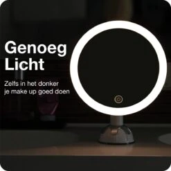 Innovision Make Up Spiegel - Met Verlichting En Zuignap - 360° Verstelbaar - Werkt Op Batterijen En Op Stroom - 5x Vergroot -Beroemde Cosmetica Winkel 1200x1200 1621