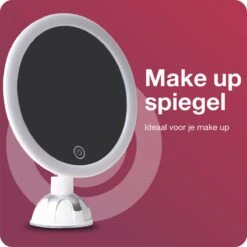 Innovision Make Up Spiegel - Met Verlichting En Zuignap - 360° Verstelbaar - Werkt Op Batterijen En Op Stroom - 5x Vergroot -Beroemde Cosmetica Winkel 1200x1200 1623