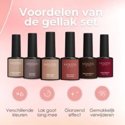 Moods Gellac 6-delige Set - Gel Nagellak - 8ML - Day In Paris - Gellac - Nagels - Gellak Starterspakket - Caramel Kleuren 22 Moods Gellac 6-delige Set - Gel Nagellak - 8ML - Day In Paris - Gellac - Nagels - Gellak Starterspakket - Caramel Kleuren -Beroemde Cosmetica Winkel 1200x1200 163