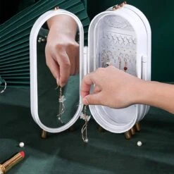 PIXMY® - Wit - Sieradenhouder - Oorbellenrekje - Sieradenrekje - Sieraden Organizer - Sieraden Doos - Sieraden Opbergen -Beroemde Cosmetica Winkel 1200x1200 1661