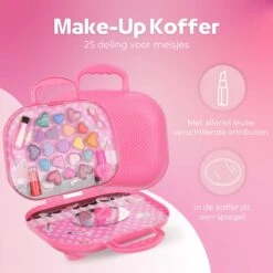Make Up Koffer 25 Delig - Roze - Make Up Koffer Met Inhoud - Make Up Koffer Meisjes - Make Up Koffer Kinderen - Make Up Set Voor Meisjes -Beroemde Cosmetica Winkel 1200x1200 1707