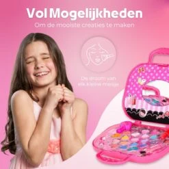 Make Up Koffer 25 Delig - Roze - Make Up Koffer Met Inhoud - Make Up Koffer Meisjes - Make Up Koffer Kinderen - Make Up Set Voor Meisjes -Beroemde Cosmetica Winkel 1200x1200 1710