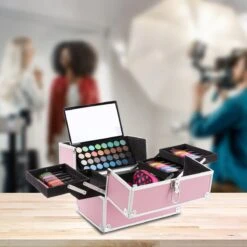 AREBOS Cosmeticakoffer Beauty Case Multikoffer 15 L Roze -Beroemde Cosmetica Winkel 1200x1200 1712